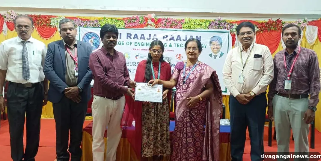 ராஜ ராஜன் கல்லூரியில் சான்றிதழ் வழங்கும் விழா