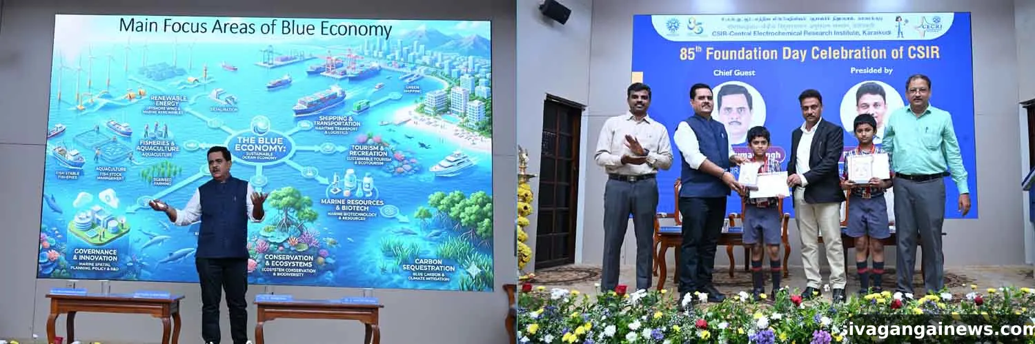 ஆழ்கடலில் 5 சதவீதம் மட்டுமே ஆராய்ச்சிக்கு உட்படுத்தப்பட்டுள்ளதால்  நீலப்பொருளாதார ஆராய்ச்சியில் கூடுதல் கவனம் தேவை *கோவா தேசிய கடல்சார் ஆராய்ச்சி நிறுவன இயக்குனர் சுனில்குமார் வேண்டுகோள்