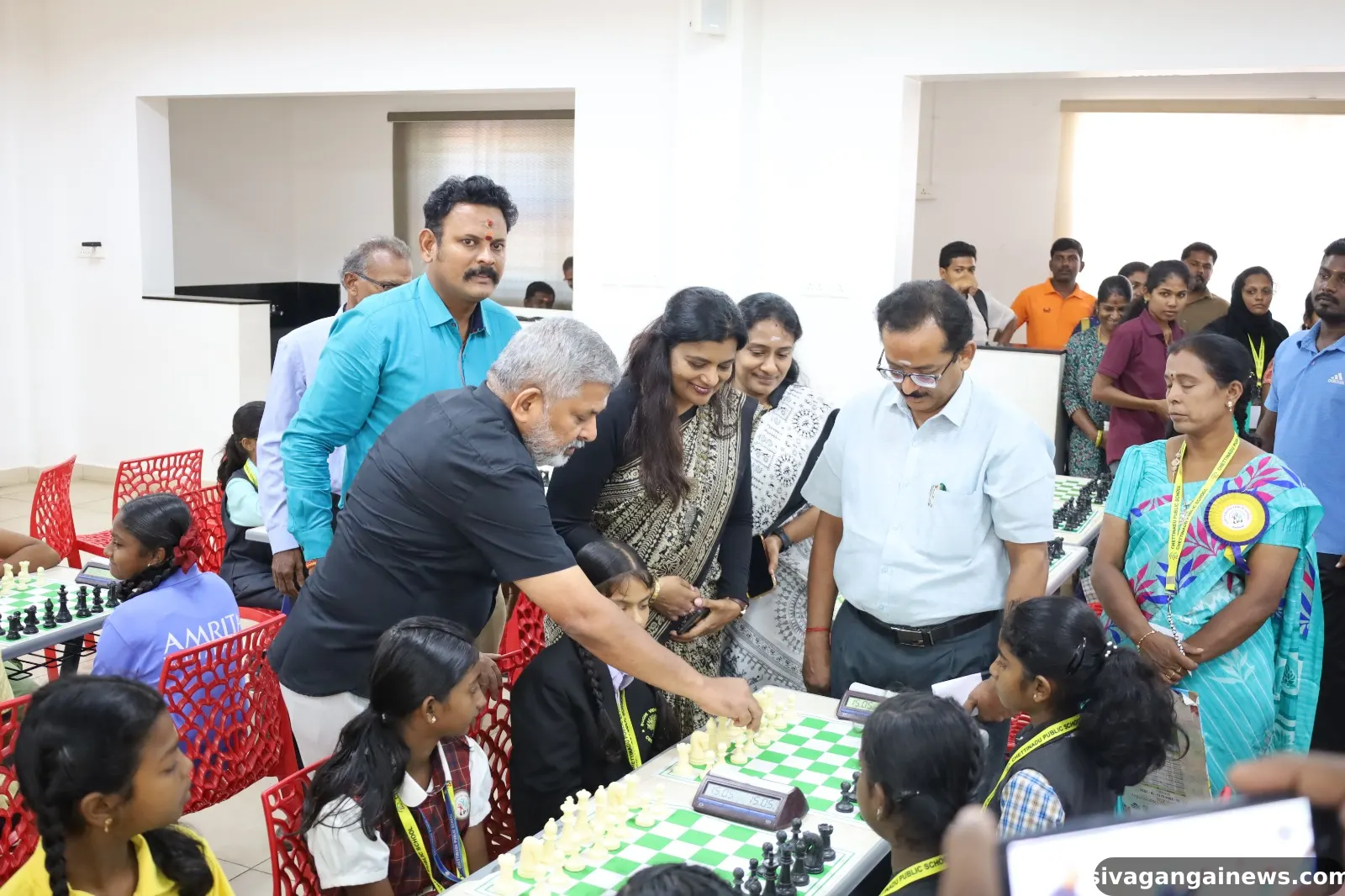 காரைக்குடி செட்டிநாடு பப்ளிக் பள்ளியில் மதுரை சகோதயா செஸ் போட்டி